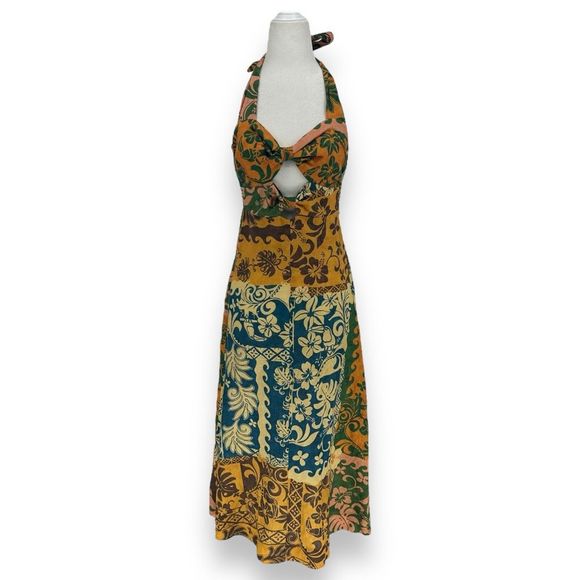 Alemais Multicolor Floral Midi Dress - Picture 4 of 13